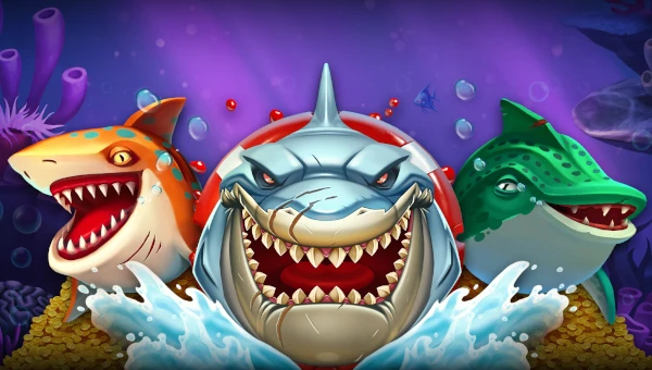 Razor Shark Jackpots base game screenshot showing reels and features