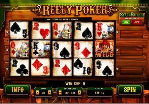 Reely Poker gameplay