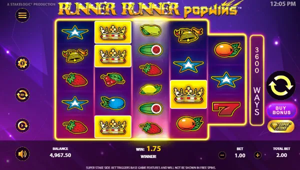 Runner Runner Popwins gameplay