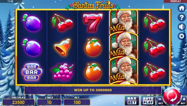 Santas Fruits gameplay