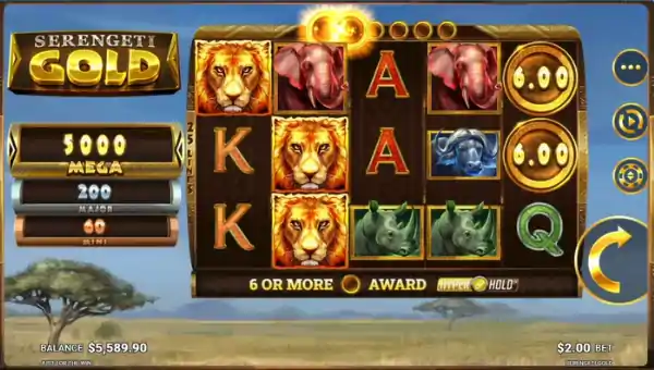 Serengeti Gold gameplay