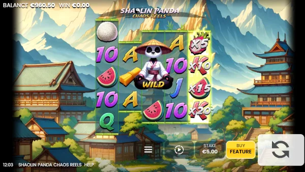 Shaolin Panda Chaos Reels gameplay