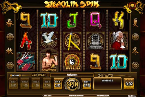 Shaolin Spin gameplay