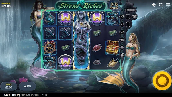 Sirens Riches gameplay