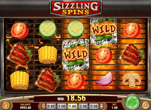 Sizzling Spins gameplay