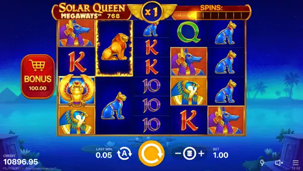 Solar Queen Megaways gameplay