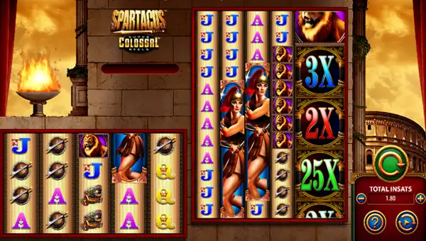 Spartacus Super Colossal Reels gameplay