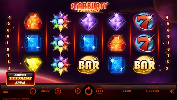 Starburst XXXtreme gameplay