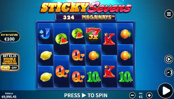 Sticky Sevens gameplay