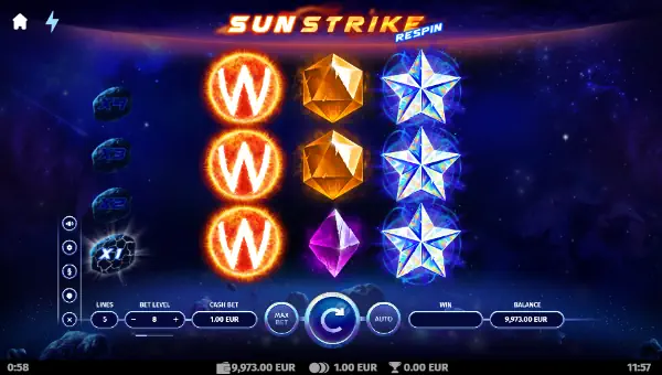 Sunstrike Respin gameplay