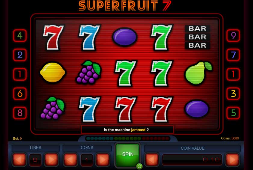 Superfruit 7 gameplay