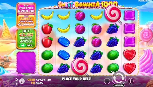 Sweet Bonanza 1000 gameplay