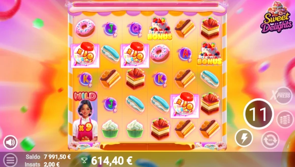 Sweet Delights bonus game