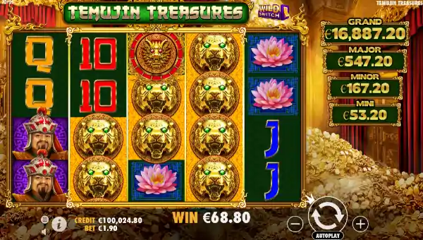 Temujin Treasures gameplay