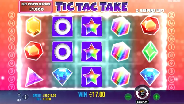 Tic Tac Take gameplay