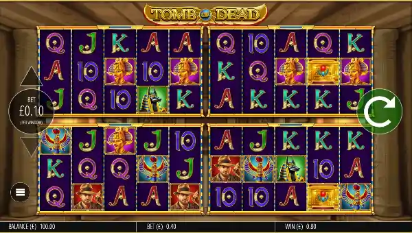 Tomb of Dead Power 4 Slots gameplay