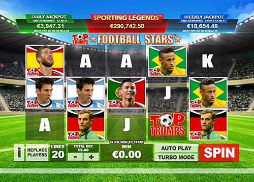 Top Trumps Football Stars gameplay