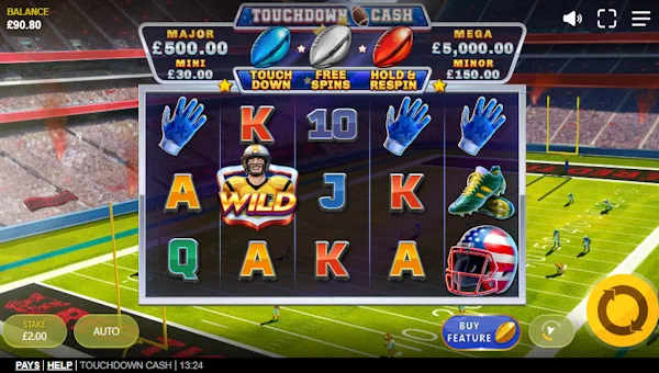 Touchdown Cash gameplay