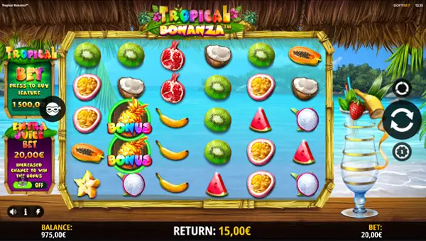 Tropical Bonanza gameplay