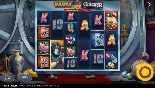 Vault Cracker Megaways gameplay