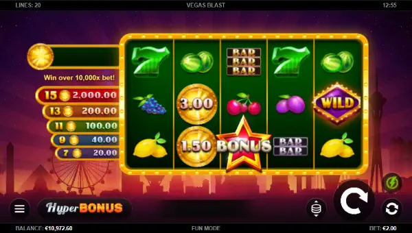 Vegas Blast gameplay