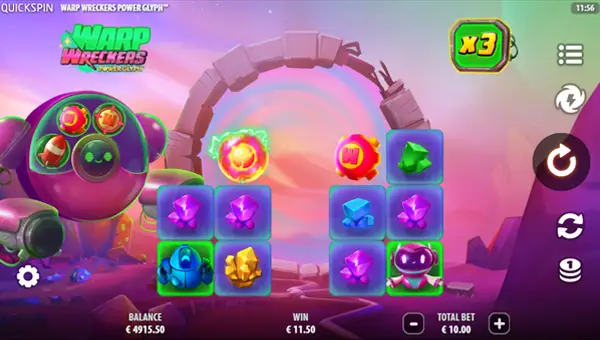 Warp Wreckers Power Glyph gameplay