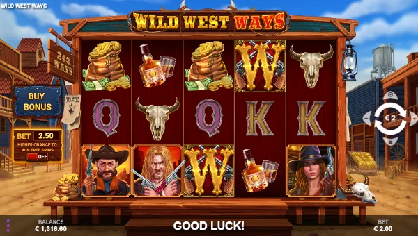Wild West Ways gameplay