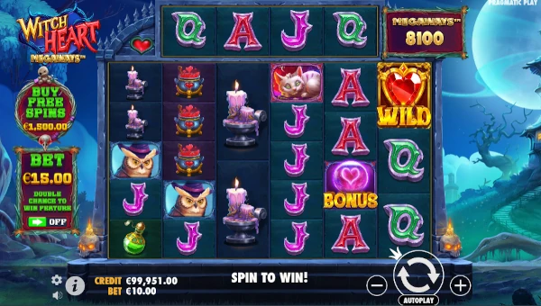Witch Heart Megaways gameplay