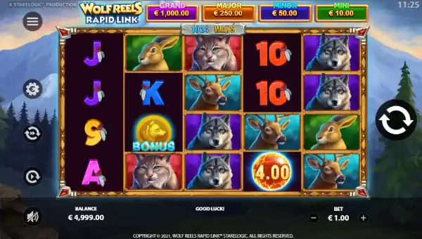 Wolf Reels gameplay