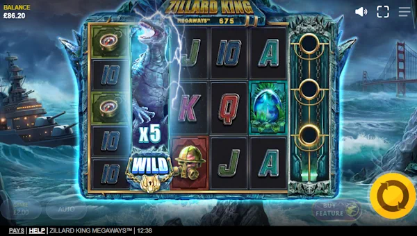 Zillard King Megaways gameplay